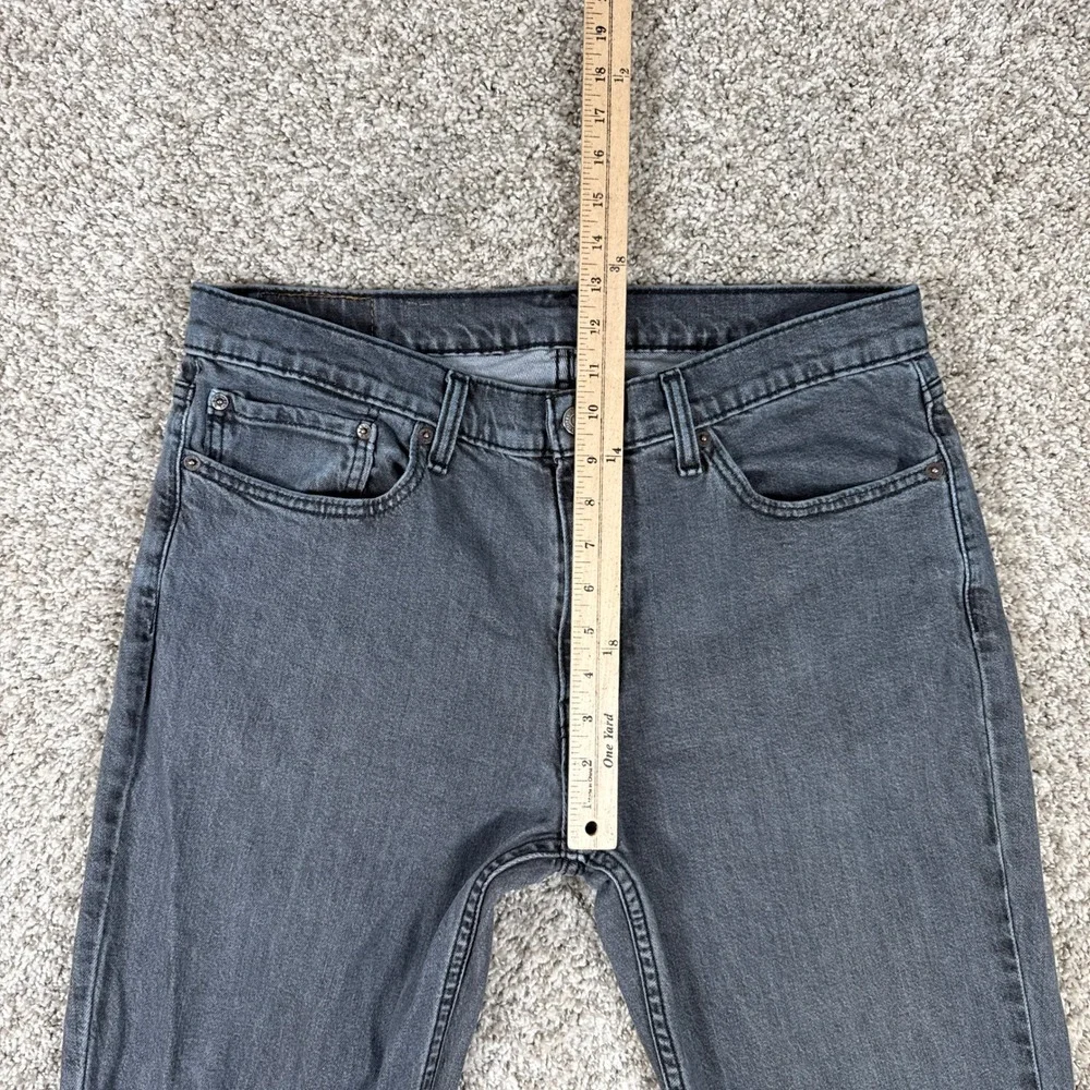 Levis 511 Jeans‎ Mens 36x34 Gray Slim Fit Charcoal Stretch Denim Pants Strecth